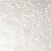 Close up of the glass bubbles of the Bella Glass Bubbles Chandelier on a white background