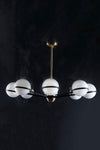 Alba Milk Glass Globe Chandelier