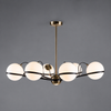 Alba Milk Glass Globe Chandelier