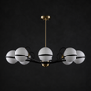 Alba Milk Glass Globe Chandelier