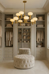 Bank Glass Globe Chandelier