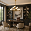Bank Glass Globe Chandelier