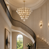Dominique Ribbed Glass Globe Chandelier