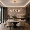 Emille Geometric Glass Chandelier