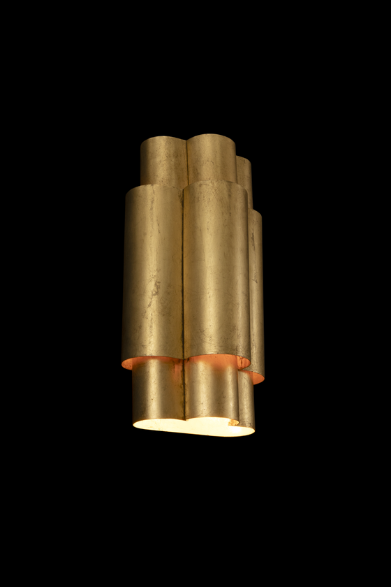 Gold, distressed, LED, Sconce, wall light.