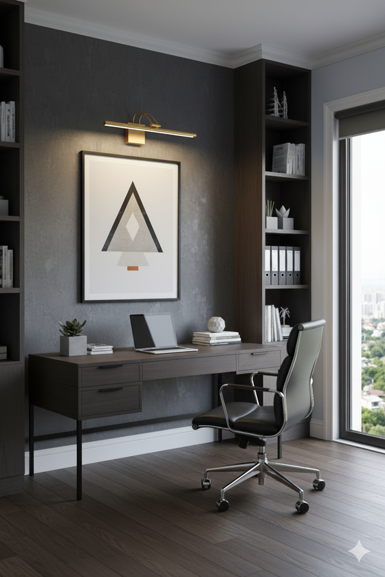 Lumina Brass Picture Light