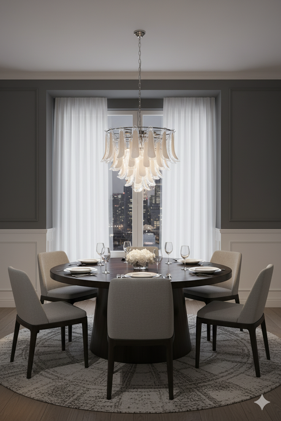 Marielle Mid Century Petal Chandelier