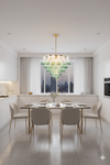 Marielle Mid Century Petal Chandelier