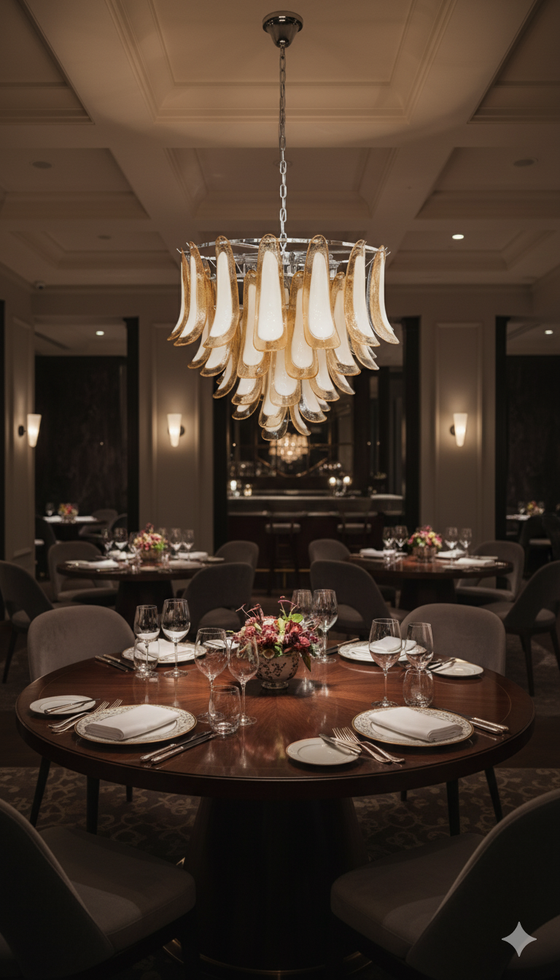 Marielle Mid Century Petal Chandelier