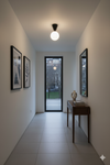 Amande White Globe Ceiling Light