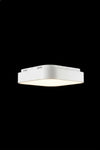 Square White Ceiling light fixture on a black background