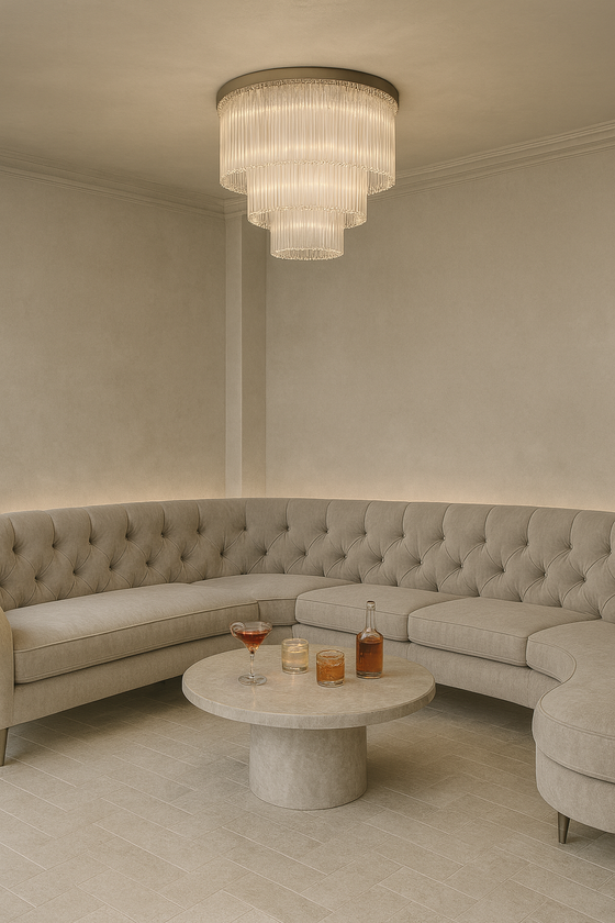 Jade Glass Chandelier