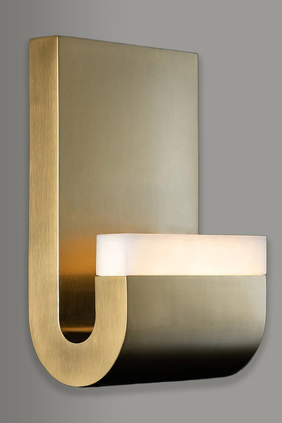 Illustration of Minimalist Triangle Sconce Design
