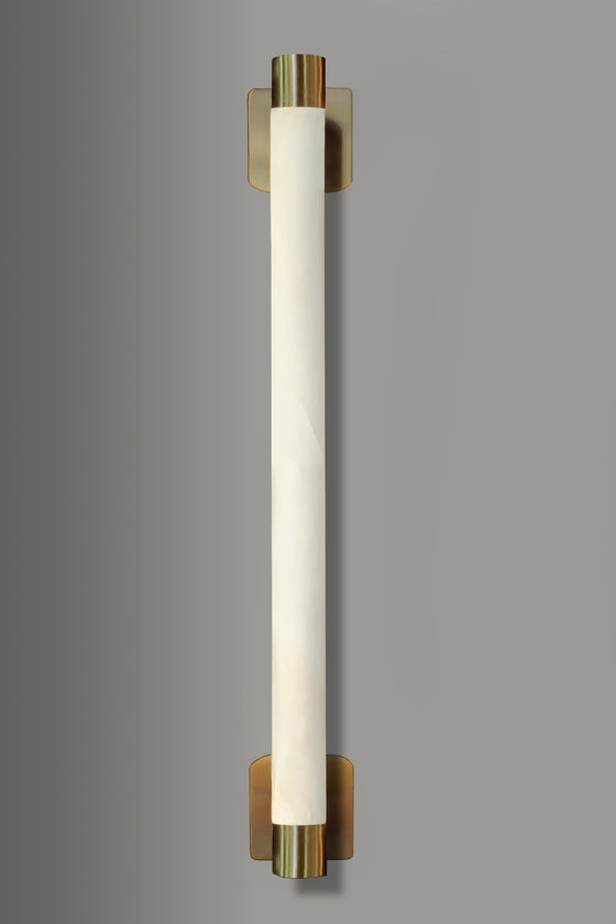 Satin Brass Alabaster LED Wall Sconce