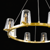 Mackenzie Round Glass Shade Chandelier