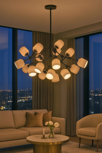 Maison Ceramic Cluster Chandelier