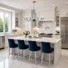 Marcella Venetian Blue Glass Chandelier