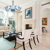 Marcella Venetian Blue Glass Chandelier