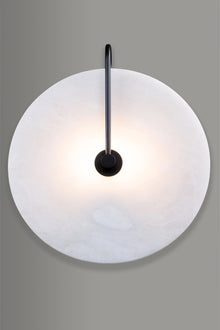  Rylan Alabaster Moon Wall Sconce