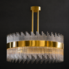 Sabina Satin Brass Round Chandelier