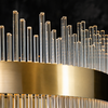 Sabina Satin Brass Round Chandelier