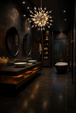 Starling Ribbed Glass Balls Pendant