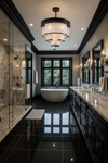 Tremaine Faux Linen Fabric Chandelier