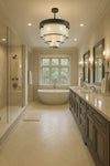 Tremaine Faux Linen Fabric Chandelier