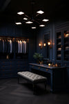 Ursa Black Chrome Contemporary Retro Chandelier