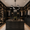 Ursa Black Chrome Contemporary Retro Chandelier