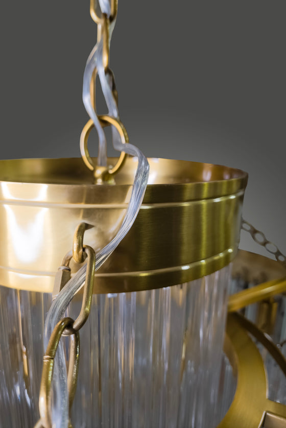 Valentina Satin Brass Ceiling Light Fixture