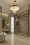 Valentina Satin Brass Chandelier
