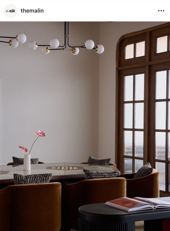 Warren Glass Globe Chandelier