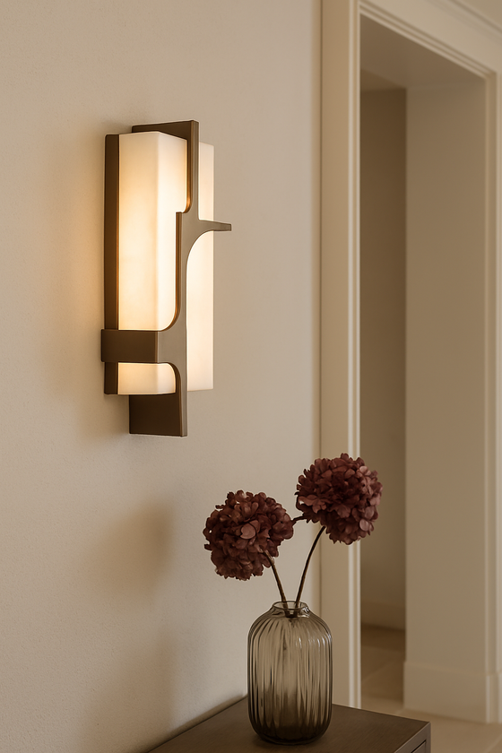 Zeta Alabaster Wall Sconce