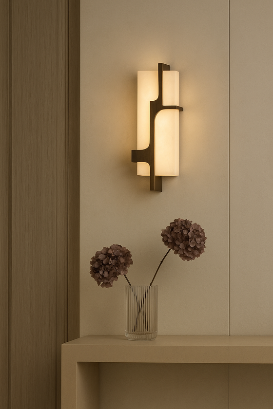 Zeta Alabaster Wall Sconce