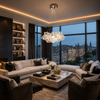 Loren Clear Rope Glass Chandelier