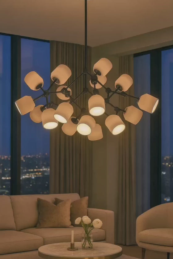 Maison Ceramic Cluster Chandelier