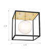 Allister Geometric Globe Ceiling Light