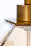 Amber Geometric Glass Table Lamp