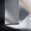 Close up of the glass corner of the Ann Arbour Glass Wall Sconce