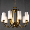 Aries Vintage Brass Chandelier