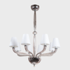 Fairmont Chrome Chandelier with Ribbed Glass Arm from The Vault