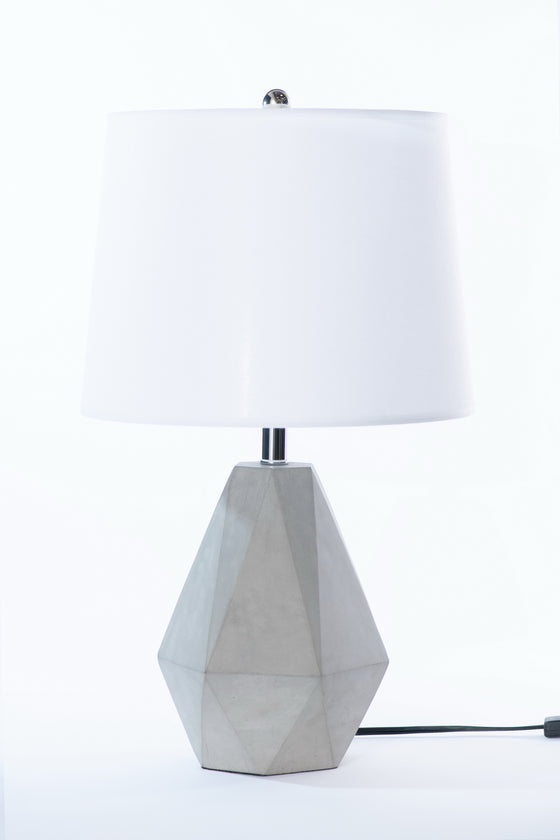 Hudson Concrete Geometric Table Lamp