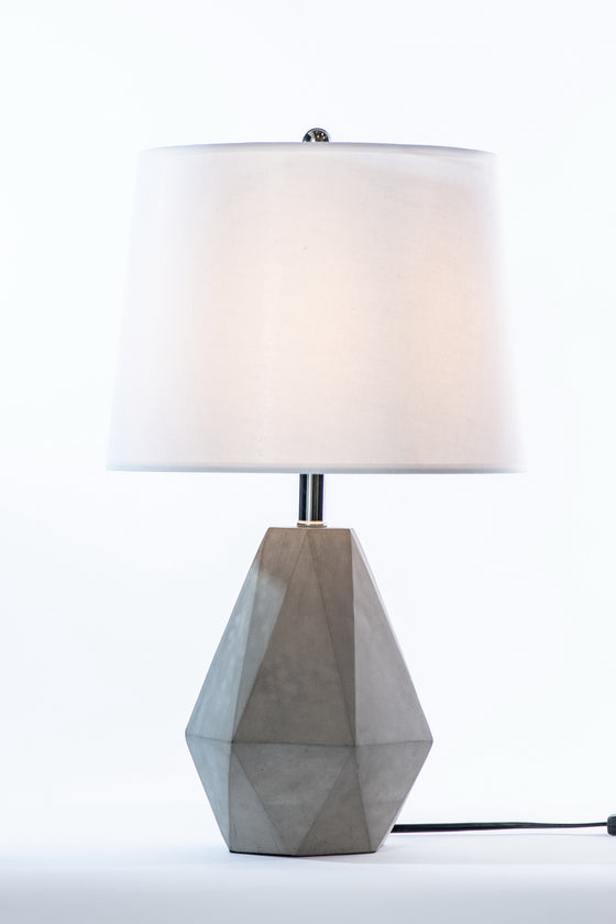 Hudson Concrete Geometric Table Lamp