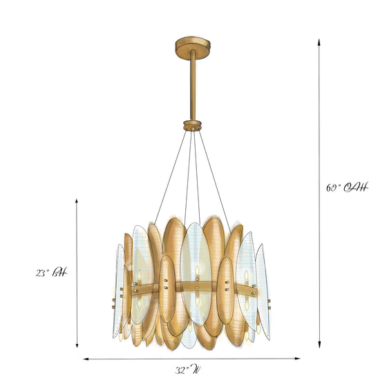 Jazz Art Deco Chandelier