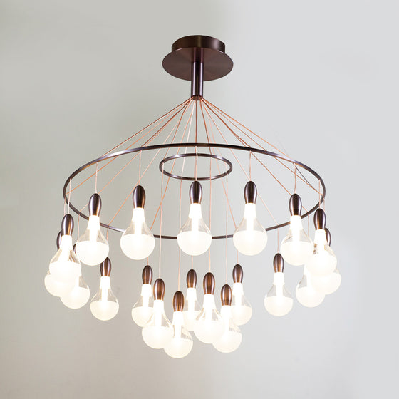 Madeira Satin Bronze Contemporary Chandelier