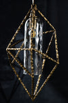 Vesta Geometric Smoked Glass Pendant Light