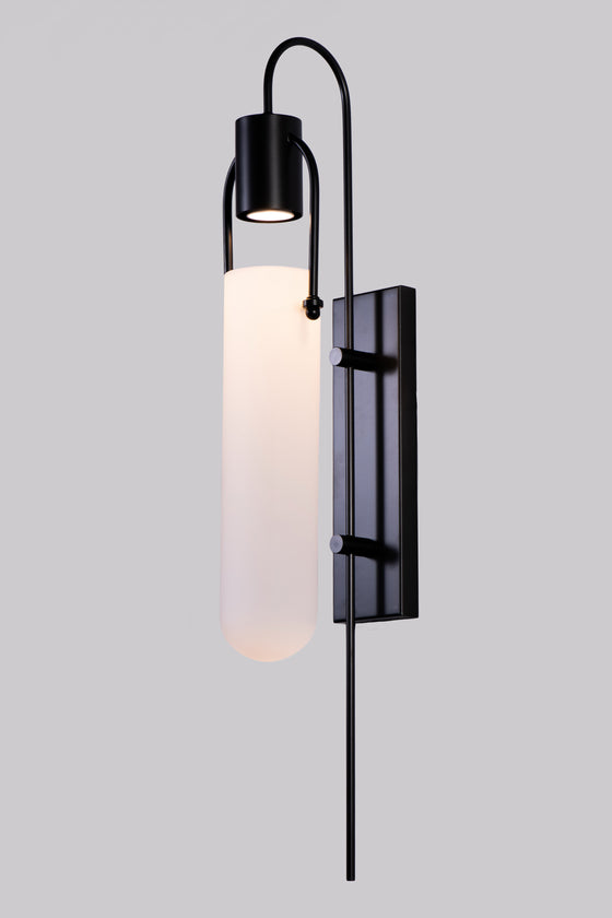 Knox Matte Black Modern Sconce