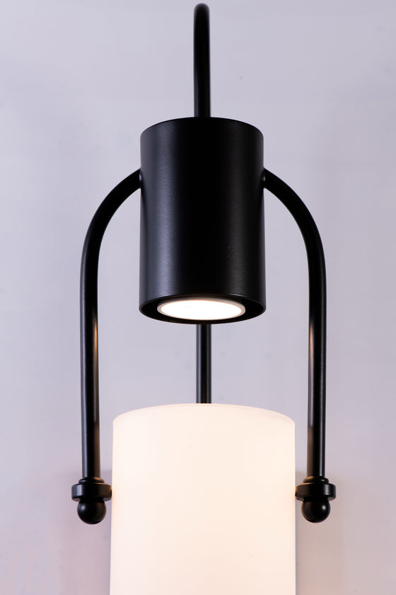 Knox Matte Black Modern Sconce