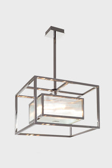  Upton Geometric Stainless Steel Chandelier